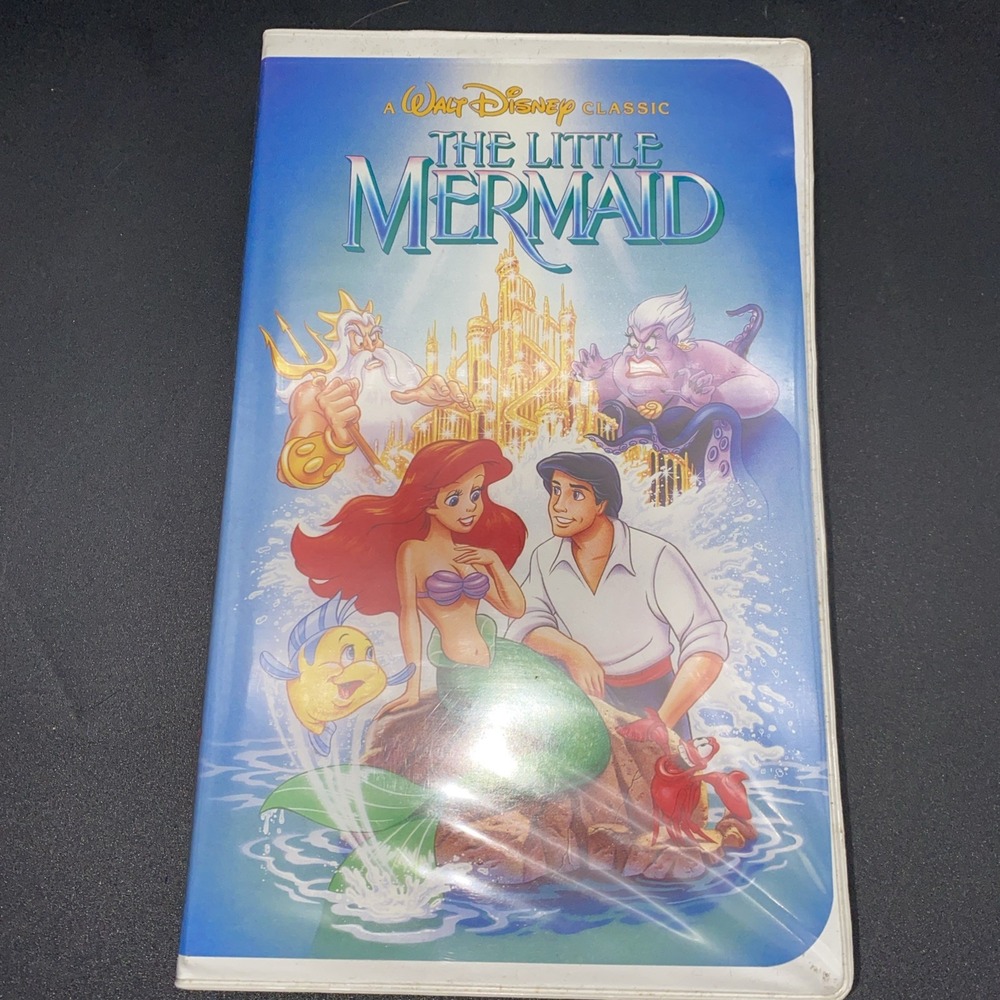 Disney's The Little Mermaid VHS Black/ Diamond‎ *Rare Banned Cover